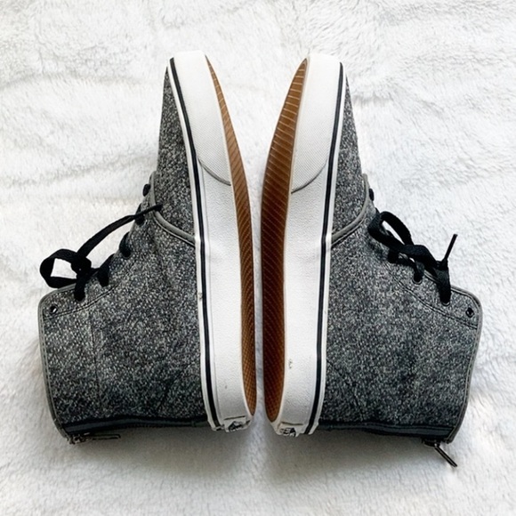 Like New Gray Vans Missy High Top Sneakers, size 6 - Picture 5 of 9